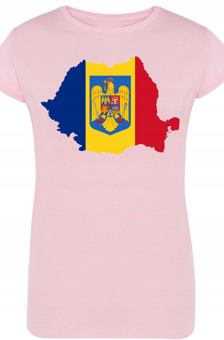 Rumunia Damski Modny T-ShirtNadruk Rozm.S