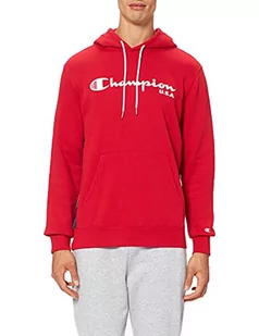 Champion Męska bluza z kapturem Off Court, czerwona, M, czerwony, M - Bluzy męskie - miniaturka - grafika 1