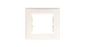 Klawisze i ramki - LEDart 1-krotna - Schneider Electric SEDNA SDN5800123, kolor kremowy - miniaturka - grafika 1