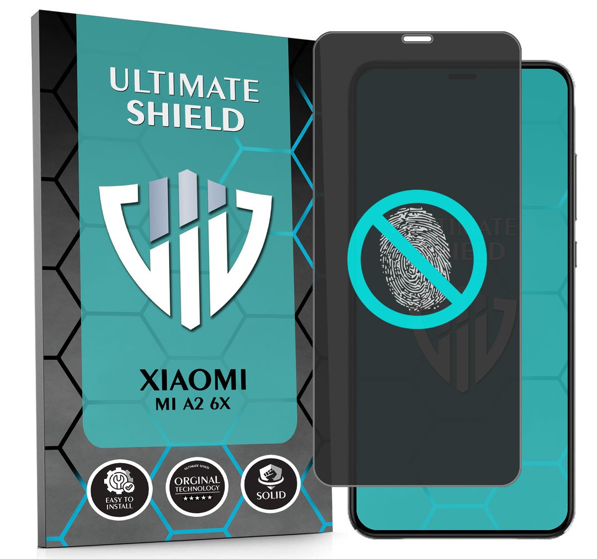 NAJLEPSZE SZKŁO 5D PEŁNE DO XIAOMI MI A2 6X SZKIEŁKO NIETŁUKĄCE ORYGINAŁ