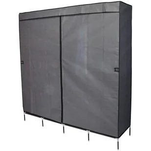 Garderoba szafa tekstylna 168x45x172 cm ciemnoszara - Meble modułowe i akcesoria - miniaturka - grafika 1