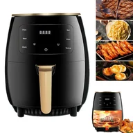 Frytownice gastronomiczne - Frytkownica Beztłuszczowa Zdrowa Frytownica 6L, Nie Potrzeba Oleju, Dla Rodziny-czarna 2400W - miniaturka - grafika 1