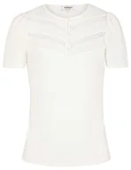 Koszulki i topy damskie - Morgan damski top DLINA Ecru TM, Off White, M - miniaturka - grafika 1