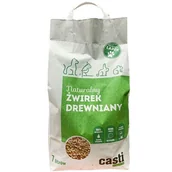 Żwirek dla kotów - Żwirek drewniany uniwersalny zapach naturalny 7 l CASTI - miniaturka - grafika 1