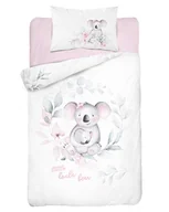 Pościel - Bambusowy komplet pościeli niemowlęcej 100x135 40x60 NOWOŚĆ Miś koala z dzieckiem - miniaturka - grafika 1
