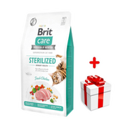 Sucha karma dla kotów - BRIT Care Cat  Grain- Free Sterilised Urinary Health 7kg + niespodzianka dla kota GRATIS! - miniaturka - grafika 1