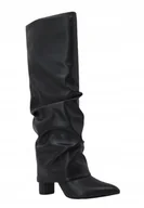 Kozaki damskie - GUESS CZARNE KOZAKI ZE SZPICZASTYM NOSKIEM 38 G_A - miniaturka - grafika 1