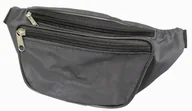 Torby męskie - Saszetka Na Pas Biodrówka Nerka MAGRE (PL) Materiał Wodoodporny CZARNY Połysk - miniaturka - grafika 1