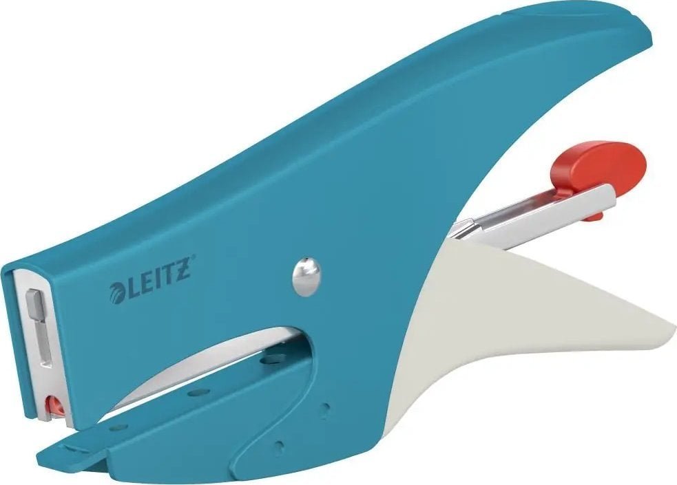 Leitz 56450061, 15 sheets, Blue, Flat clinch, 150x P2 No. 10, Metal, 80 g/m²