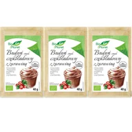 Budyń - Bio Planet Budyń o smaku czekoladowym z żurawiną Zestaw 3 x 40 g Bio - żywność - miniaturka - grafika 1