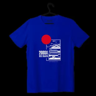 T-shirt koszulka Nissan 200SX S13 JDM niebieska-M - Odzież do sportów motorowych - miniaturka - grafika 1