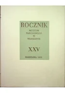 Książki o kulturze i sztuce - Rocznik Muzeum Narodowego w Warszawie XXV - miniaturka - grafika 1