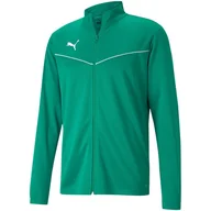 Lekkoatletyka - Bluza męska Puma teamRISE Training Poly Jacket zielona - miniaturka - grafika 1