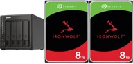 Serwery - Serwer plików Qnap TS-453E-8G + 2x Seagate IronWolf 8TB ST8000VN004 - miniaturka - grafika 1