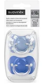 Smoczki uspokajające - Suavinex 309065-SMOCZEK FIZJOLOGICZNY SX PRO 6-18M 2SZT NIEBIESKI WILD&FREE - miniaturka - grafika 1