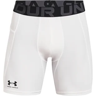Męskie Spodenki kompresyjne UNDER ARMOUR UA HG ARMOUR SHORTS 1361596-100 – Biały - Spodenki męskie - miniaturka - grafika 1
