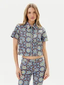 Koszule damskie - Wrangler Koszula jeansowa 112362607 Niebieski Slim Fit - miniaturka - grafika 1