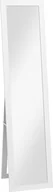 Lustra - HOMCOM Lustro stojące, pełnowymiarowe lustro ze stojakiem, wolnostojące lustro ścienne, lustro do garderoby, lustro do sypialni, przedpokoju, aluminium, białe, 37 x 157 cm - miniaturka - grafika 1