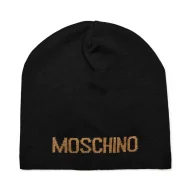 Czapki damskie - Moschino Czapka z dodatkiem wełny - miniaturka - grafika 1