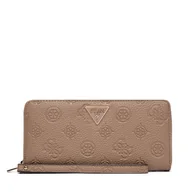 Portfele - Duży Portfel Damski Guess Cresidia II Slg SWPD98 88146 Brązowy - miniaturka - grafika 1