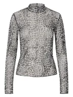 Koszulki i topy damskie - Pieces Koszulka w kolorze szarym - miniaturka - grafika 1