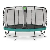 Trampoliny - Exit Trampolina ogrodowa Lotus Premium 427cm - Zielona - miniaturka - grafika 1