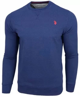 Bluzy męskie - ﻿U.S. Polo Assn. Bluza sportowa męska granatowa wkładana bez kaptura XXL - grafika 1