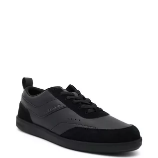 Trampki męskie - Calvin Klein Skórzane trampki LOW TOP LACE UP - grafika 1