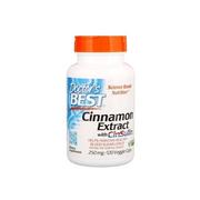 Suplementy naturalne - Doctor's Best Cynamon - Cinnamon Extract with CinSulin (120 kaps.) - miniaturka - grafika 1