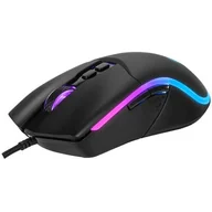 Myszki - Marvo Mysz M358, 7200DPI, optyczna, 7kl., przewodowa USB, czarna, do gry, podświetlona - miniaturka - grafika 1