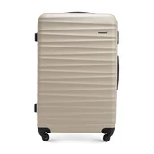 Walizki - Duża walizka z ABS-u z żebrowaniem - miniaturka - grafika 1