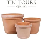 Donice - KOMPLET 3 DONICZEK CERAMICZNYCH - miniaturka - grafika 1