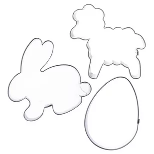 Orion Wykrawacz cukierniczy stalowy foremka do ciastek pierników wielkanocna zestaw komplet 3 sztuki - Formy do ciast - miniaturka - grafika 1
