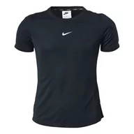 Koszulki i topy damskie - Nike Dziewczęcy G Nk Df One Ss Top T-Shirt, czarno-biały, XS - miniaturka - grafika 1