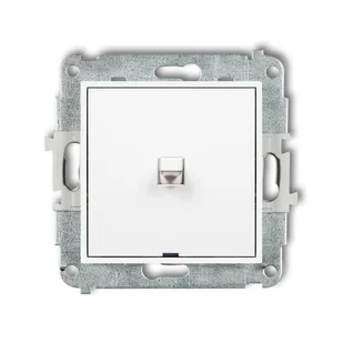 Wyłącznik pojedynczy dźwigniowy Karlik ICON - biały mat - Wyłączniki światła i elektryczne - miniaturka - grafika 1
