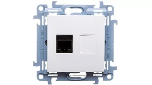 LEDart komputerowe RJ45 pojedyncze białe C51.01/11 Kontakt Simon10 - Gniazdka elektryczne - miniaturka - grafika 1