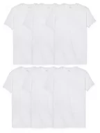 Koszulki męskie - Fruit of the Loom Męski t-shirt Eversoft Cotton Stay Tucked Crew, t-shirt, regularny, 6 szt. w kolorze białym, duży, Regular – 6 sztuk białych – Coolzone pod pachami, L - miniaturka - grafika 1