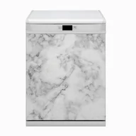 Dekoracje domu - Bluedecor Mata na zmywarkę magnes Biały marmur 60x80 - miniaturka - grafika 1