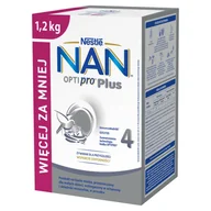 Mleko modyfikowane - NAN OPTIPRO PLUS 4 PRODUKT NA BAZIE MLEKA 1,2 KG (2 X 600 G) - miniaturka - grafika 1