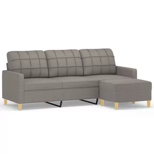 3-osobowa sofa z podnóżkiem, taupe, 180 cm, tkaniną  Lumarko! - Sofy i kanapy - miniaturka - grafika 3