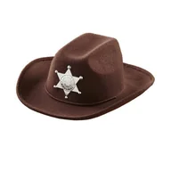 Moda i Uroda OUTLET - WIDMANN Real Look Cowboy with Sheriff Starchild Size posiada headware Accessory For Wild West Cowboys and Indians Fancy Dress Up Costumes and strojów - miniaturka - grafika 1