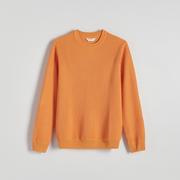 Reserved - Sweter w prążek - Pomarańczowy