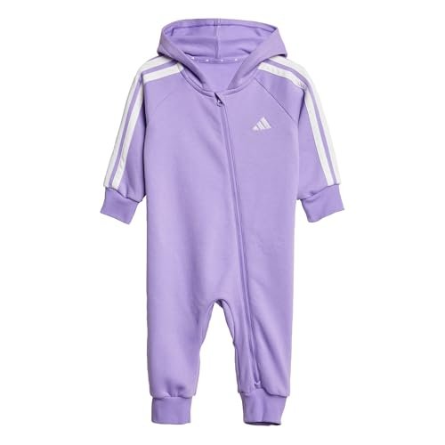 adidas Unisex Baby Essentials Onesie dres do biegania, fioletowy fusion/biały,