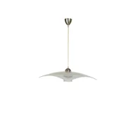 Lampy sufitowe - Lampa wisząca ARCADA chrom / biel - miniaturka - grafika 1