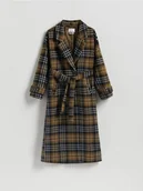 Płaszcze damskie - Reserved - Płaszcz z wełną - wielobarwny - miniaturka - grafika 1