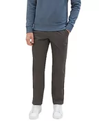 Spodenki męskie - TOM TAILOR Travis Regular Fit męskie spodnie chinosy z bawełny, 34440-Grey Zig Zag Minimal, 29W / 34L - miniaturka - grafika 1