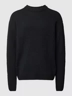 Swetry męskie - Sweter z dzianiny z okrągłym dekoltem model ‘LAKEWOOD’ - miniaturka - grafika 1