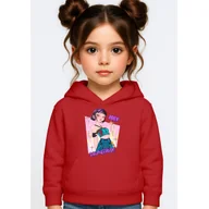 Bluzy dla dziewczynek - BLUZA DZIECIĘCA HUNTRIX ZOEY KPOP 146-152 Z KAPTUREM BAWEŁNIANA JAKOŚĆ - miniaturka - grafika 1