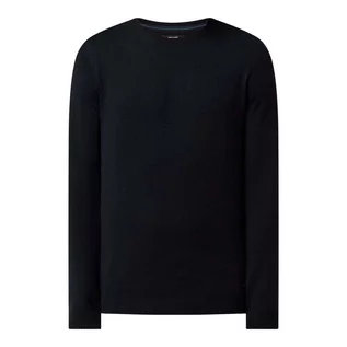Swetry męskie - Sweter z mieszanki wełny żywej - Pierre Cardin - grafika 1