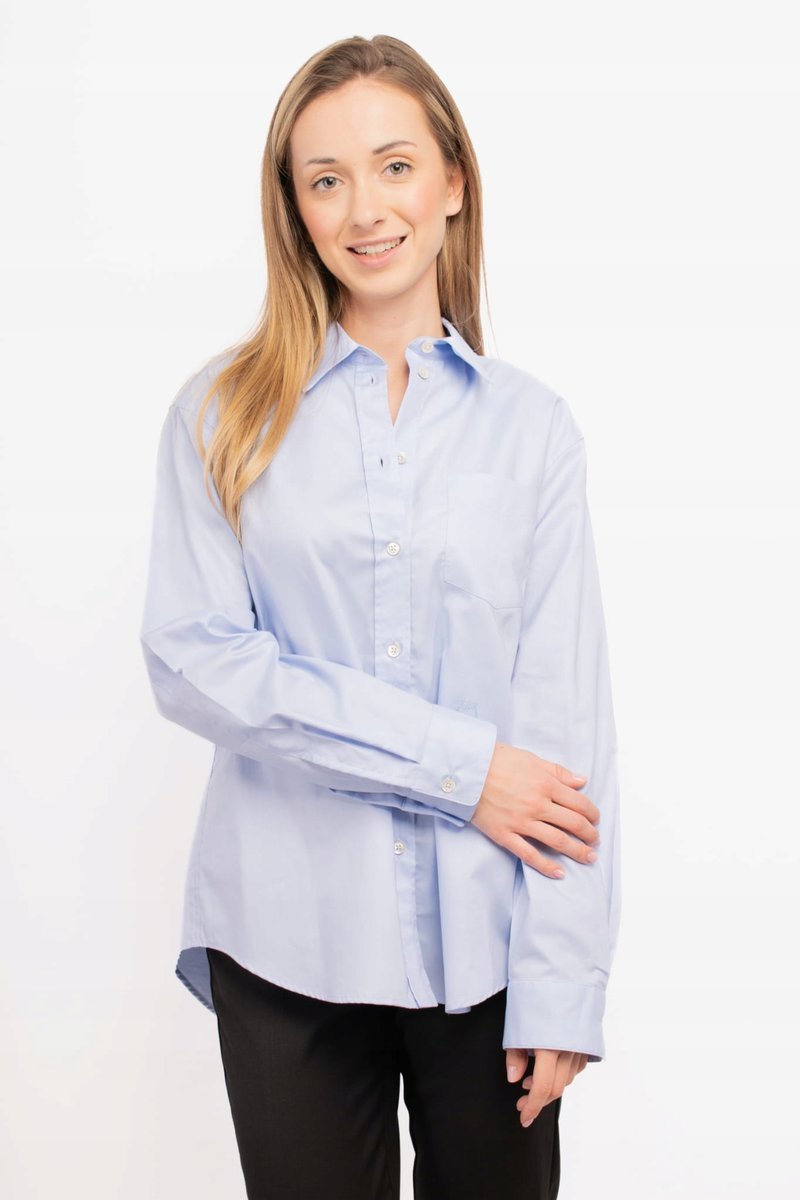 Koszula damska PINKO 103708 A1Y0 niebieski - Shirt: 40